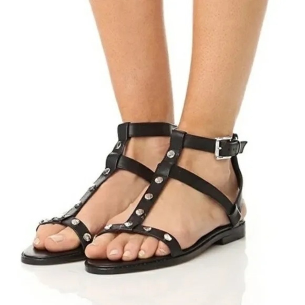 Rebecca Minkoff “Sandy” 7.5 leather gladiator studed